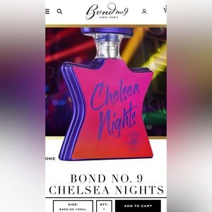 Bond no 9 Chelsea Nights 100ml Eau De Parfum  (2 sprays used)